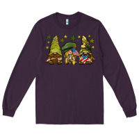 Plum Army Gnomes 4th of july Long Sleeve Tee - HowdyJamesFarm