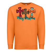 Carrot merry Christmas cross Premium Sweatshirt - CowhideDigitalArt