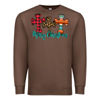 Chestnut merry Christmas cross Premium Sweatshirt - CowhideDigitalArt