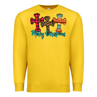 Lemon merry Christmas cross Premium Sweatshirt - CowhideDigitalArt