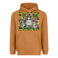 Meerkat easter Heavyweight Hoodie - CowhideDigitalArt