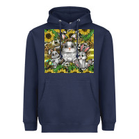 Navy easter Heavyweight Hoodie - CowhideDigitalArt