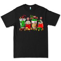 Black Christmas tractor coffee cup Premium Tee - NancyCooperArtShop