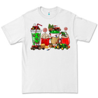 White Christmas tractor coffee cup Premium Tee - NancyCooperArtShop