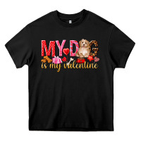 Black my dog is my valentine Heavy Core Tee - NancyCooperArtShop