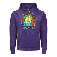 Cloud Purple Life's a beach make some waves Vintage Hoodie - NancyCooperArtShop