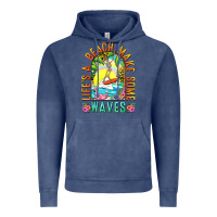 Vintage Denim Life's a beach make some waves Vintage Hoodie - NancyCooperArtShop
