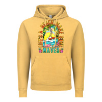 Vintage Mustard Life's a beach make some waves Vintage Hoodie - NancyCooperArtShop