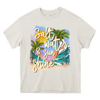 Cream salt water sunshine Heavy Core Tee - JahusDesignShop