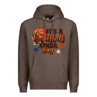 Coffee it's a basketball kinda day Premium Hoodie - FaDigitalArtStudio