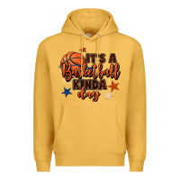 Mustard it's a basketball kinda day Premium Hoodie - FaDigitalArtStudio