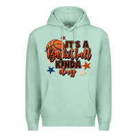 Seafoam it's a basketball kinda day Premium Hoodie - FaDigitalArtStudio