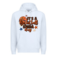 White it's a basketball kinda day Premium Hoodie - FaDigitalArtStudio