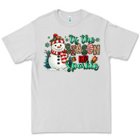 Dove Grey tis the season to sparkle snowman Premium Tee - MaliasSmallBusiness