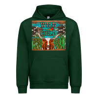 Forest Green whild child longhorn  cactus cowhide Urban Hoodie - Artiststas