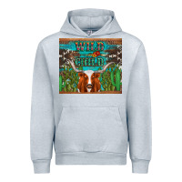 Heather Grey whild child longhorn  cactus cowhide Urban Hoodie - Artiststas