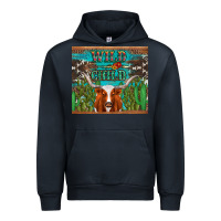 Navy whild child longhorn  cactus cowhide Urban Hoodie - Artiststas