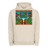Pigment French Oak whild child longhorn  cactus cowhide Urban Hoodie - Artiststas