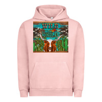 Pigment Salmon whild child longhorn  cactus cowhide Urban Hoodie - Artiststas
