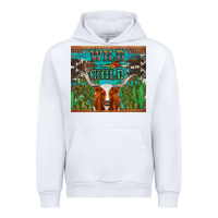 White whild child longhorn  cactus cowhide Urban Hoodie - Artiststas