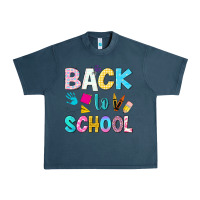 Midnight Navy back to school Urban Heavy Tee - NancyCooperArtShop