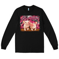 Black be mine valentine's day pigs Long Sleeve Tee - Jasminsmagicworld
