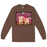 Chestnut be mine valentine's day pigs Long Sleeve Tee - Jasminsmagicworld