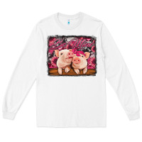 White be mine valentine's day pigs Long Sleeve Tee - Jasminsmagicworld