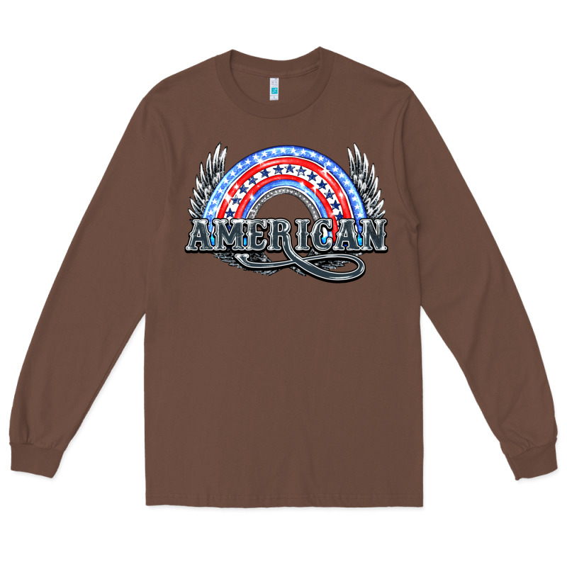 American Rainbow Long Sleeve Tee by HowdyJamesFarm | Teevron