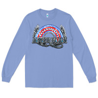 Colony Blue American rainbow Long Sleeve Tee - HowdyJamesFarm