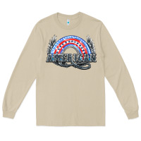 Mushroom American rainbow Long Sleeve Tee - HowdyJamesFarm