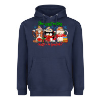 Navy amiju sweating cause im bored Heavyweight Hoodie - CowhideDigitalArt
