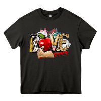 Asphalt teacher school love Heavy Core Tee - NancyCooperArtShop