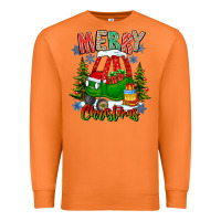 Carrot merry christmas car Premium Sweatshirt - CowhideDigitalArt