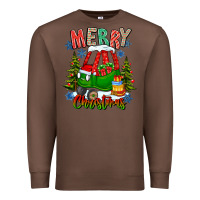 Chestnut merry christmas car Premium Sweatshirt - CowhideDigitalArt