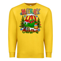 Lemon merry christmas car Premium Sweatshirt - CowhideDigitalArt