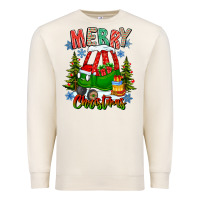 Sandshell merry christmas car Premium Sweatshirt - CowhideDigitalArt