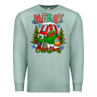 Seafoam merry christmas car Premium Sweatshirt - CowhideDigitalArt