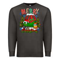 Smoke merry christmas car Premium Sweatshirt - CowhideDigitalArt