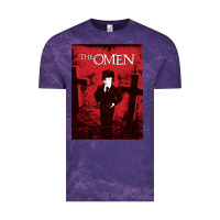 Cloud Purple The Omen Horror Movie Vintage Tee - minhPixels