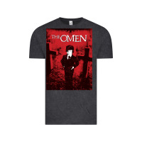 Vintage Black The Omen Horror Movie Vintage Tee - minhPixels