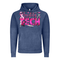 Vintage Denim Breast Cancer Facility Tech Vintage Hoodie - texasbilliewilder