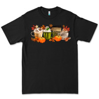 Black pumpkin spice Premium Tee - MaliasSmallBusiness