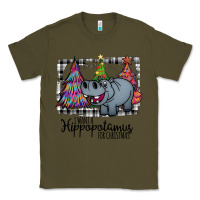 Army Green I Want Hippopotamus For Christmas Classic Tee - Bettercallsaul