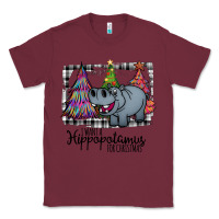 Burgundy I Want Hippopotamus For Christmas Classic Tee - Bettercallsaul