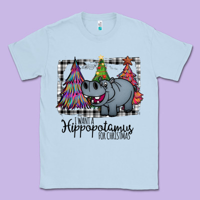I Want Hippopotamus For Christmas Classic Tee Designed By Bettercallsaul