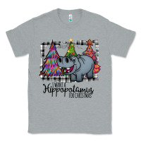 Heather Grey I Want Hippopotamus For Christmas Classic Tee - Bettercallsaul