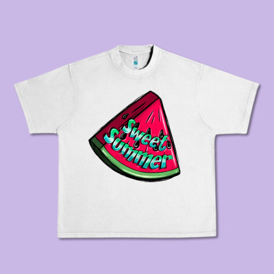 Sweet Summer Watermelon Urban Heavy Tee Designed By Nancycooperartshop