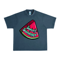 Midnight Navy sweet summer watermelon Urban Heavy Tee - NancyCooperArtShop