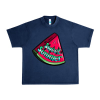 Navy sweet summer watermelon Urban Heavy Tee - NancyCooperArtShop